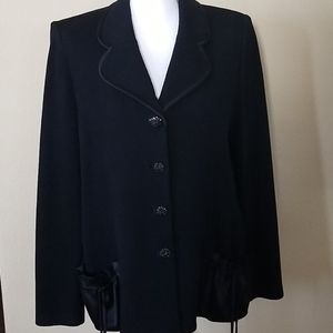 St. John Evening knit/satin jacket